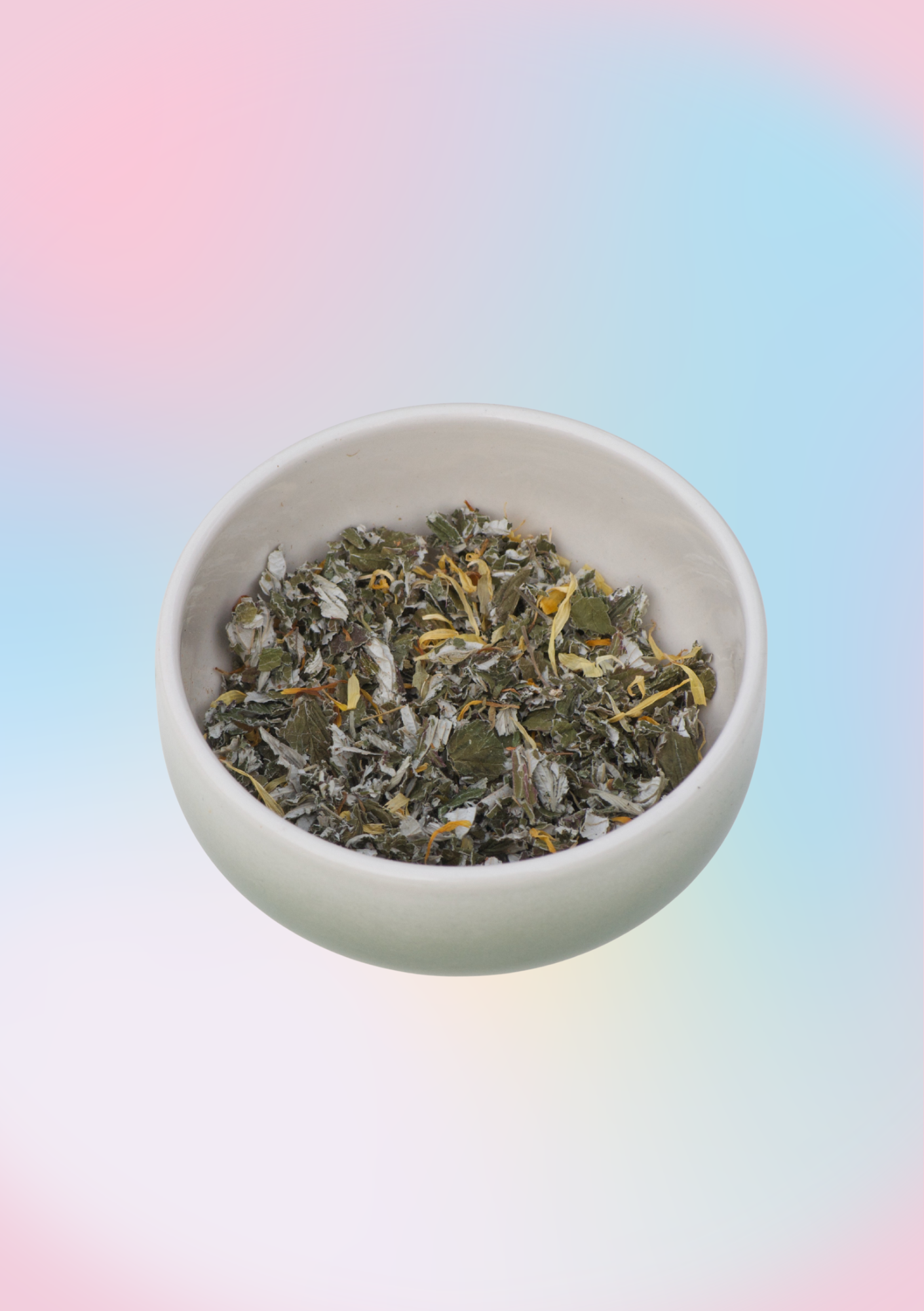 Ilon pensas -yrttitee kulhossa